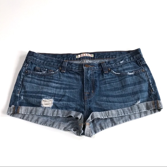 J Brand Mako Distressed Cuffed Denim Shorts Sz 31 - Picture 14 of 15